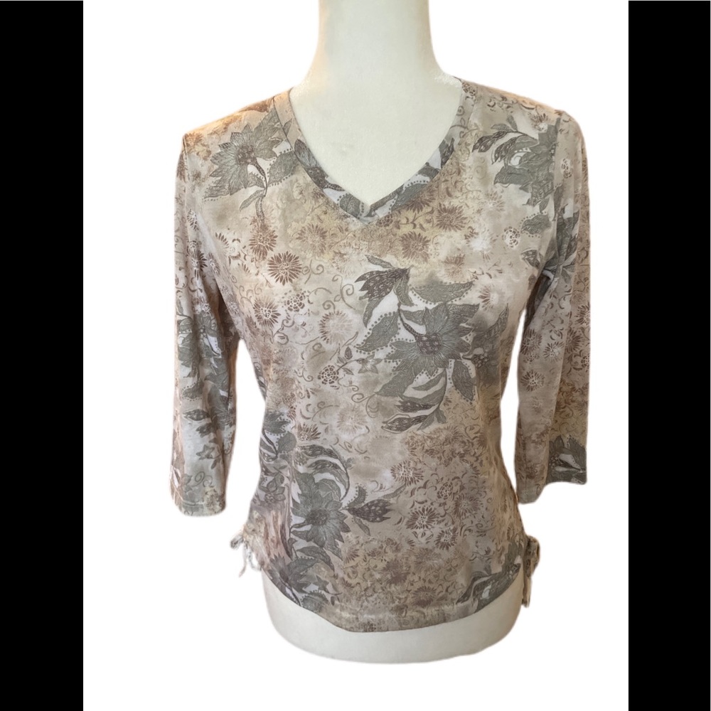 Caribbean Joe side tie top size M petite